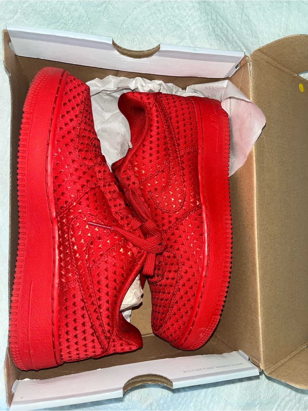 Nike Women’s Red Knit Low-Top Sneakers